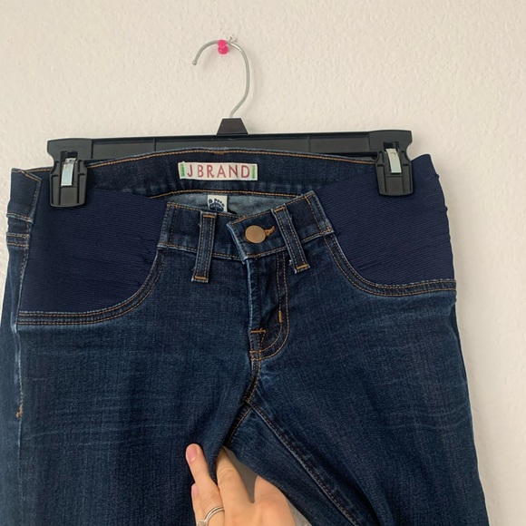 J Brand 24 Maternity Blue Skinny Jeans Starless - Picture 4 of 7